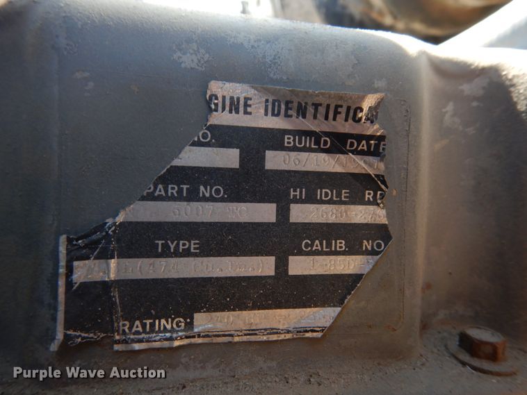 image for item DH6598 1989 Ford L8000  dump truck