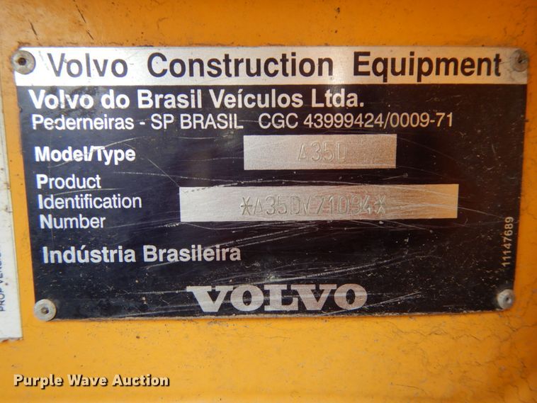 image for item DH6603 2003 Volvo A35D   haul truck