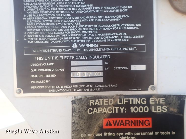 image for item DI4721 2007 Ford F750  bucket truck