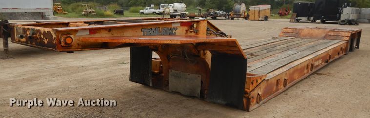 image for item DI7685 1991 Trail King TK70HDG-422 lowboy equipment trailer