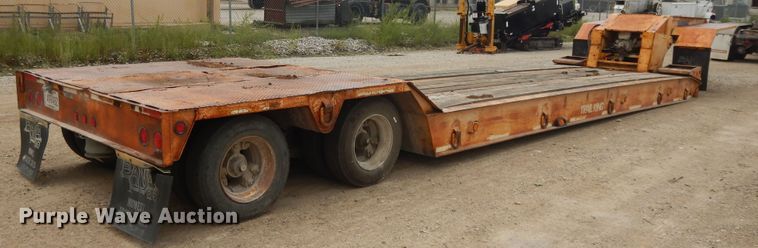 image for item DI7685 1991 Trail King TK70HDG-422 lowboy equipment trailer
