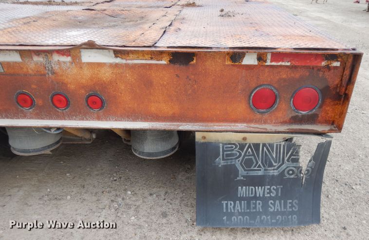 image for item DI7685 1991 Trail King TK70HDG-422 lowboy equipment trailer