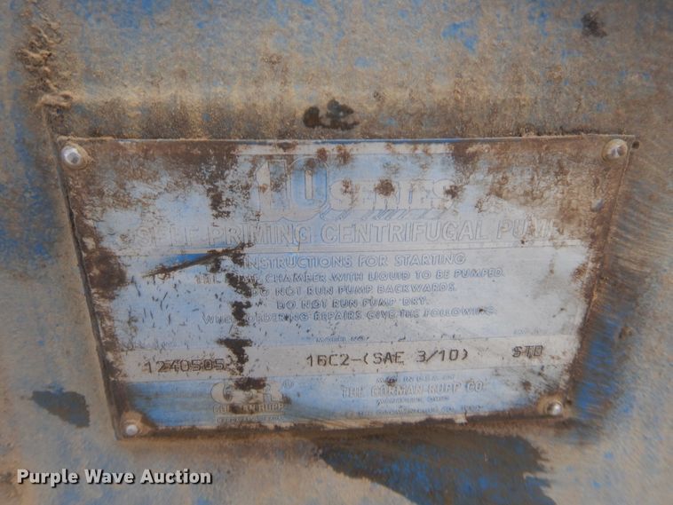 image for item DJ2015 Gorman Rupp pump