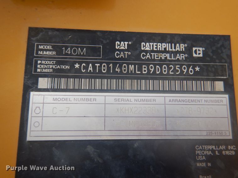 image for item DY9515 2010 Caterpillar 140M VHP  motor grader