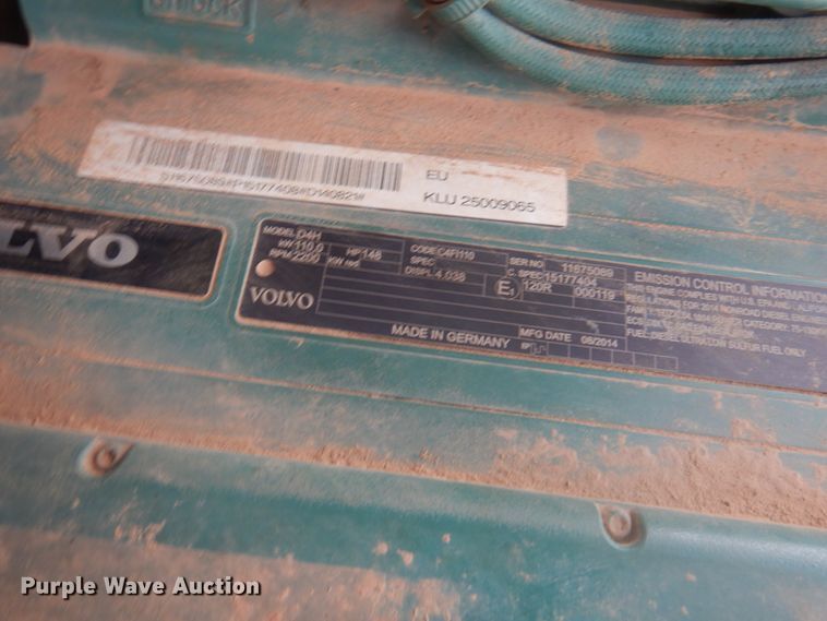 image for item DY9517 2014 Volvo SD115  vibratory single drum roller