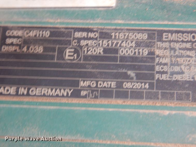 image for item DY9517 2014 Volvo SD115  vibratory single drum roller