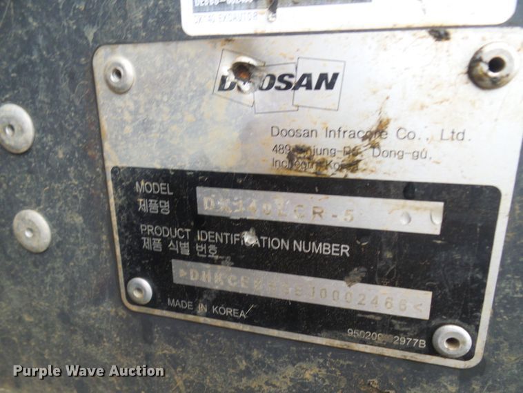 image for item EP9885 2018 Doosan DX140LCR-5  excavator