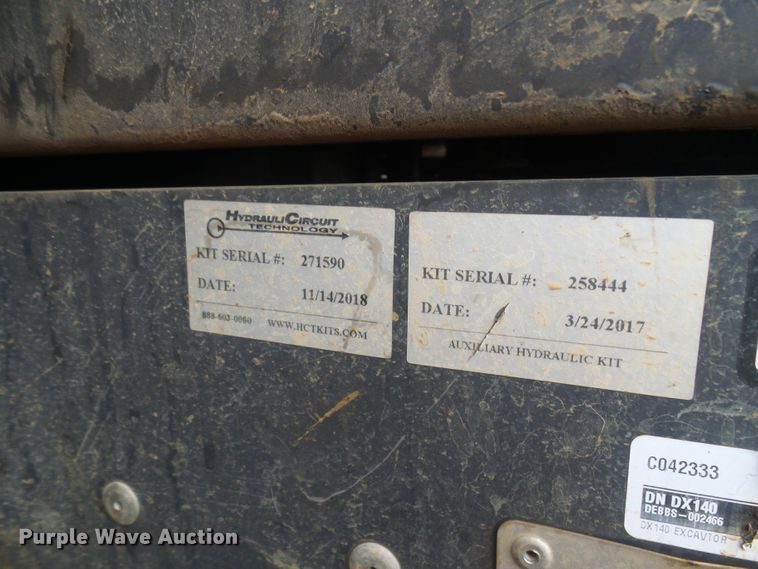 image for item EP9885 2018 Doosan DX140LCR-5  excavator