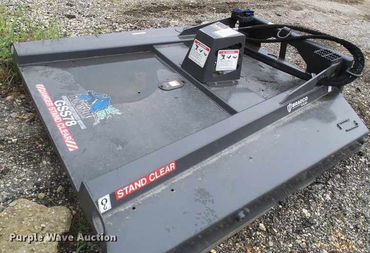 image for item EP9887 Bradco Ground Shark GSS78 78"W skid steer rotary mower