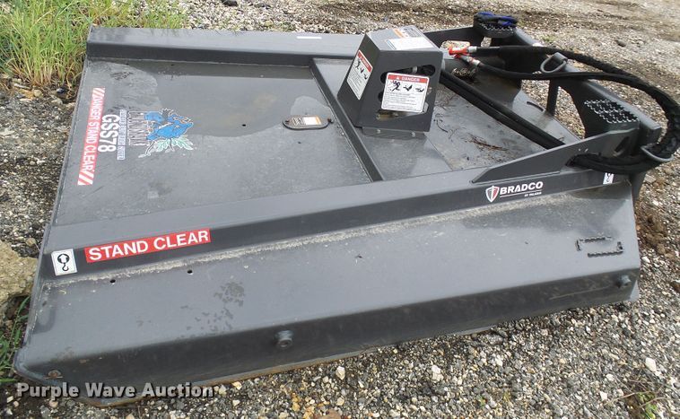 image for item EP9887 Bradco Ground Shark GSS78 78"W skid steer rotary mower