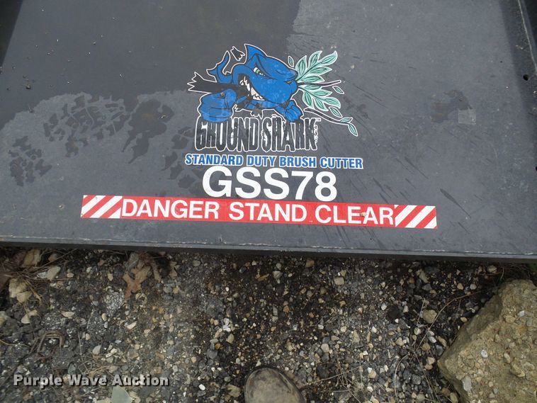 image for item EP9887 Bradco Ground Shark GSS78 78"W skid steer rotary mower