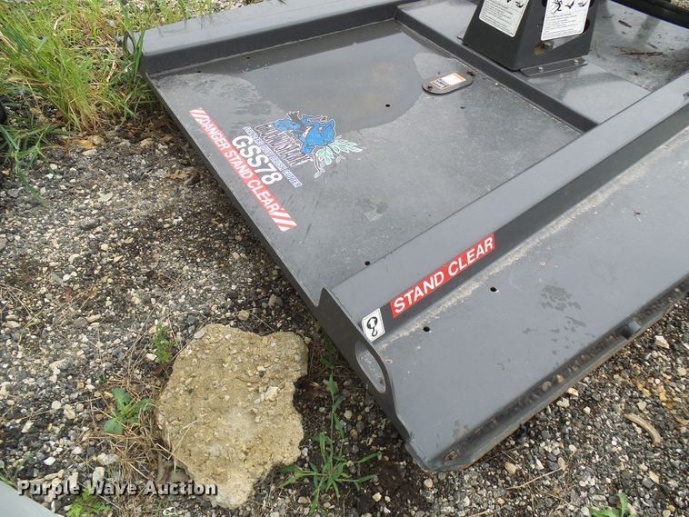 image for item EP9887 Bradco Ground Shark GSS78 78"W skid steer rotary mower