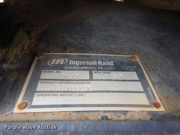 image for item FR9008 Ingersoll Rand TC-13  vibratory trench compactor