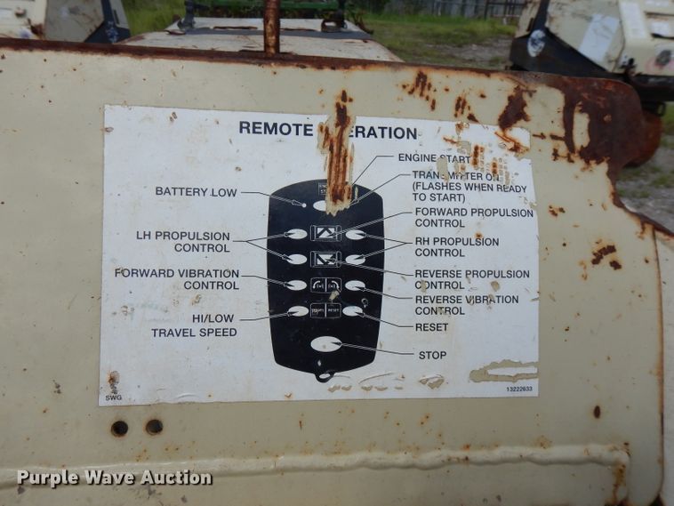 image for item FR9009 Ingersoll Rand TC13  vibratory trench compactor