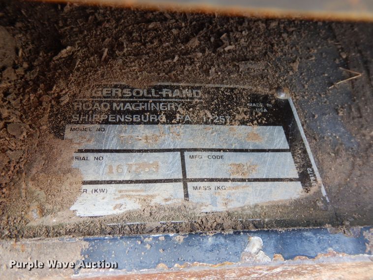 image for item FR9010 Ingersoll Rand  vibratory trench compactor