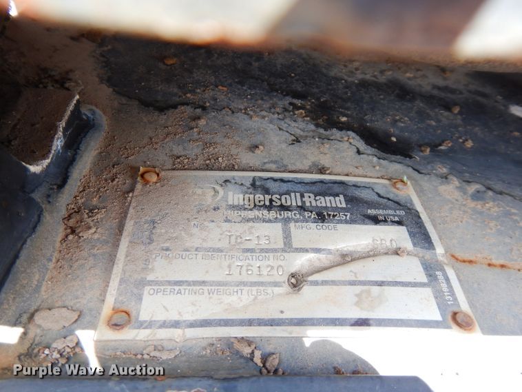 image for item FR9011 Ingersoll Rand  vibratory trench compactor