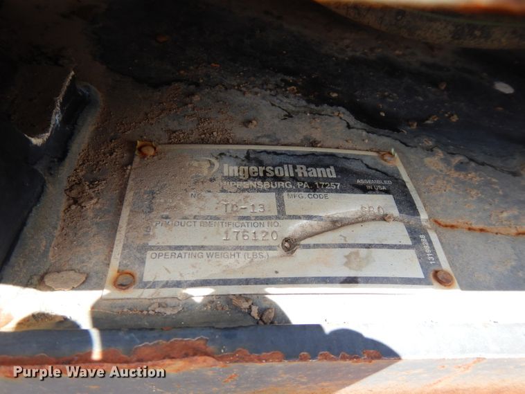 image for item FR9011 Ingersoll Rand  vibratory trench compactor