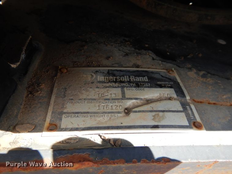 image for item FR9011 Ingersoll Rand  vibratory trench compactor