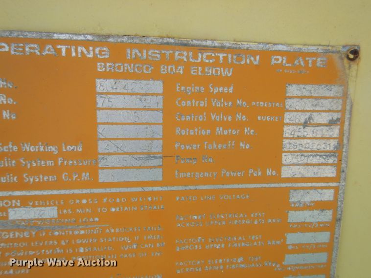 image for item FT9209 1985 Ford F8000  bucket truck