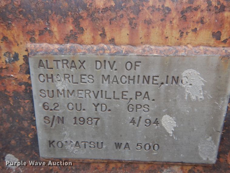 image for item GB9936 1996 Komatsu WA500  wheel loader