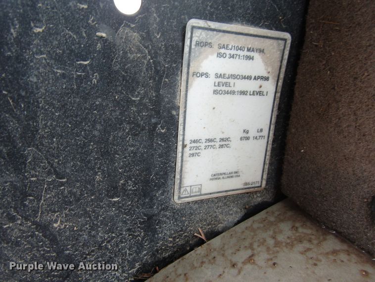 image for item GQ9126 2009 Caterpillar 297C  tracked skid steer loader