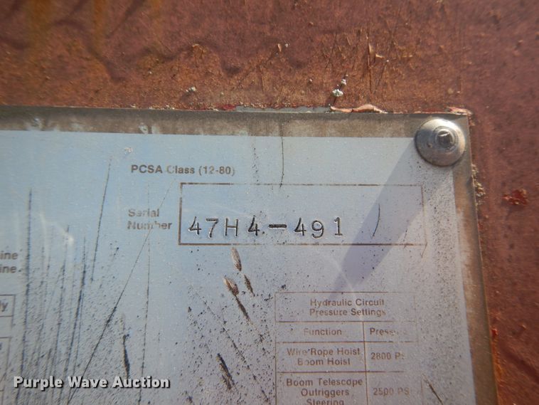 image for item GR9734 1981 Link Belt HSP-8018  crane