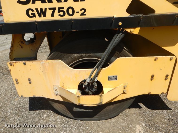 image for item GR9741 2012 Sakai GW750-2  vibratory pneumatic roller