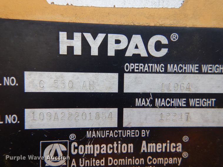 image for item GR9773 2000 Hypac C530AH  pneumatic roller