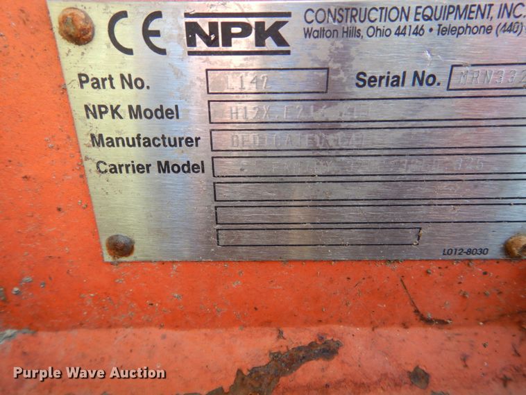 image for item GR9783 (2) NPK excavator mounts