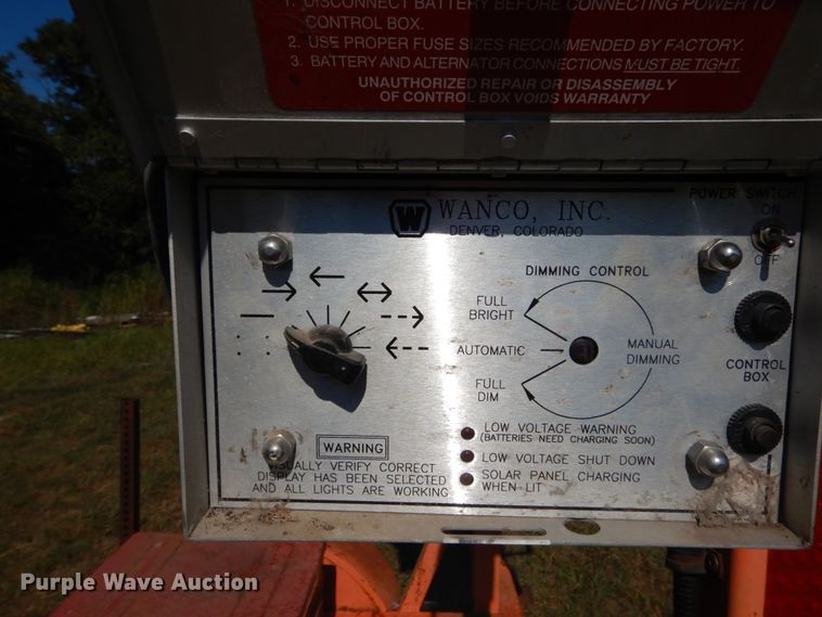 image for item GR9787 Wanco arrow board trailer