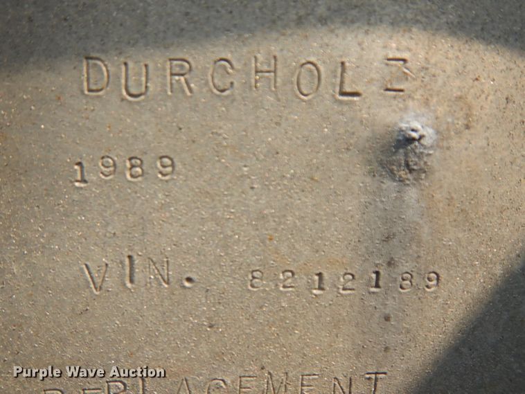 image for item HA9448 1989 Durcholz equipment trailer