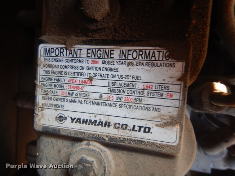 image for item HA9490 2005 Takeuchi TB135  mini excavator