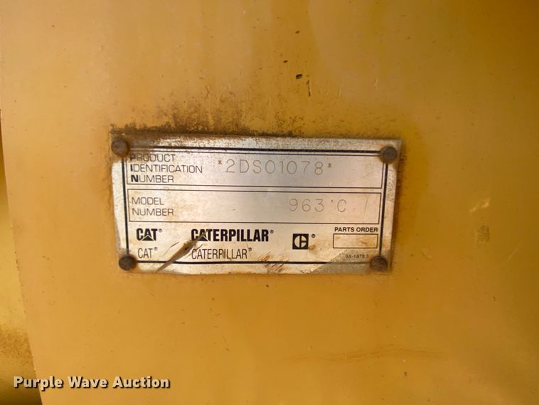 image for item HA9594 2000 Caterpillar 963C  track loader