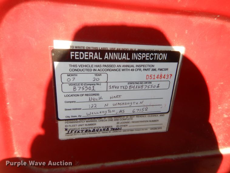 image for item HB9439 1999 Freightliner FL112  dump truck