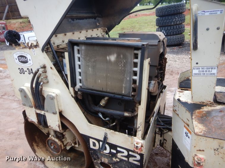 image for item HB9489 Ingersoll Rand DD22  vibratory double drum roller