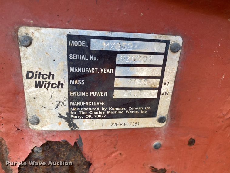 image for item HG9205 2005 Ditch Witch MX352  mini excavator