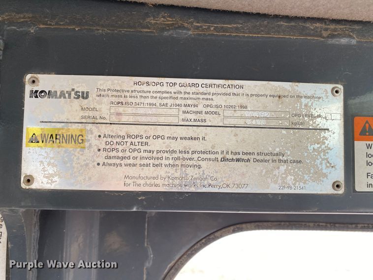 image for item HG9205 2005 Ditch Witch MX352  mini excavator