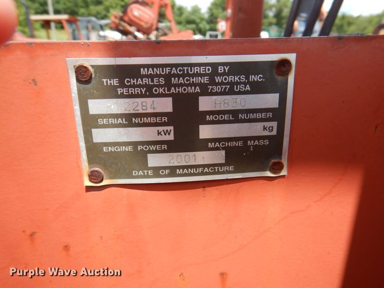 image for item HG9206 2001 Ditch Witch 8020  cable plow