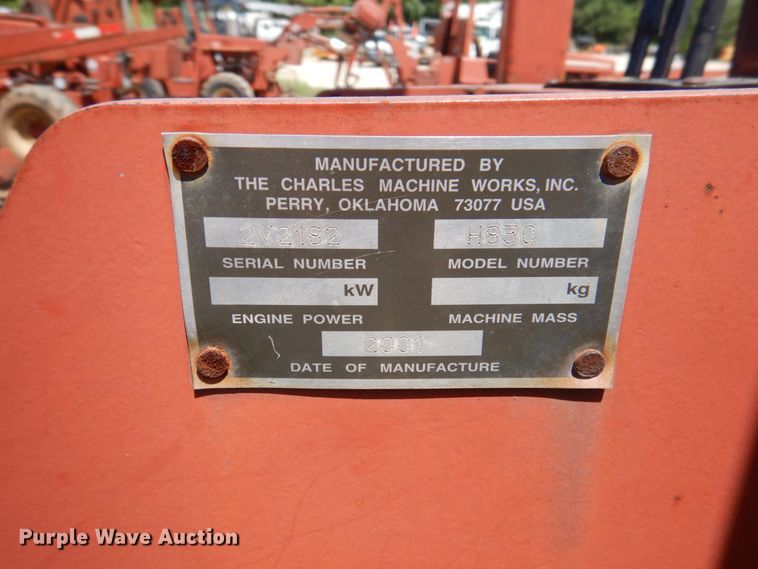 image for item HG9207 2001 Ditch Witch 8020  cable plow