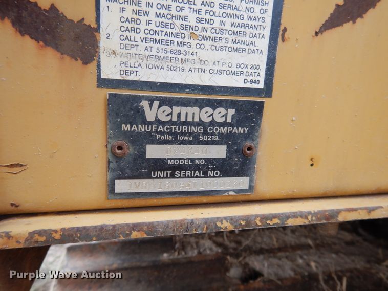 image for item HO9907 Vermeer D24X40  directional boring unit