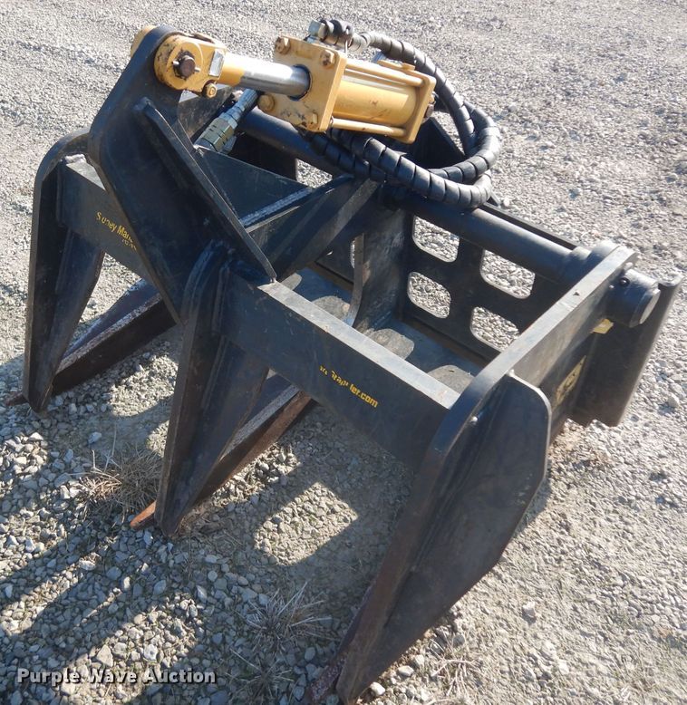 image for item HV9750 45"W skid steer grapple bucket