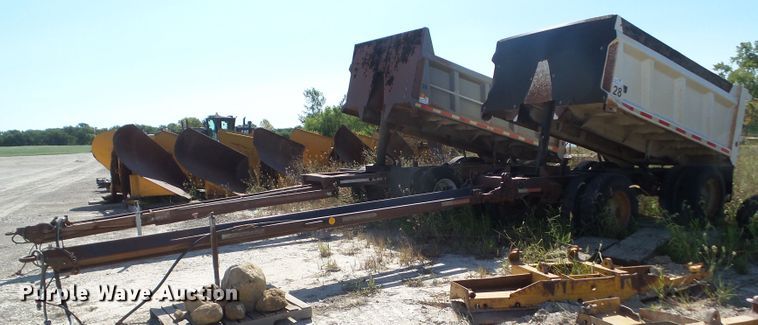 image for item DF0878 1998 Hawkeye end dump pup trailer