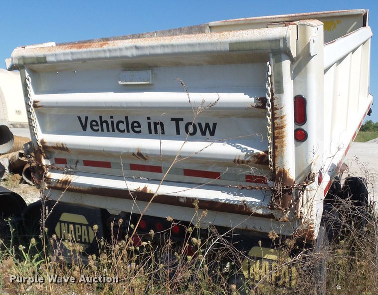 image for item DF0878 1998 Hawkeye end dump pup trailer