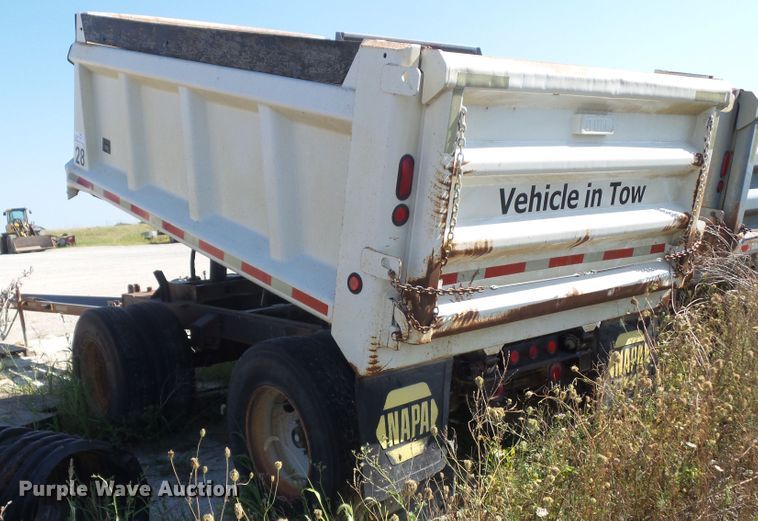 image for item DF0878 1998 Hawkeye end dump pup trailer