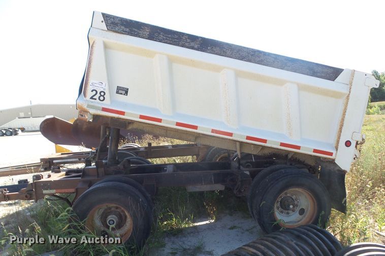 image for item DF0878 1998 Hawkeye end dump pup trailer