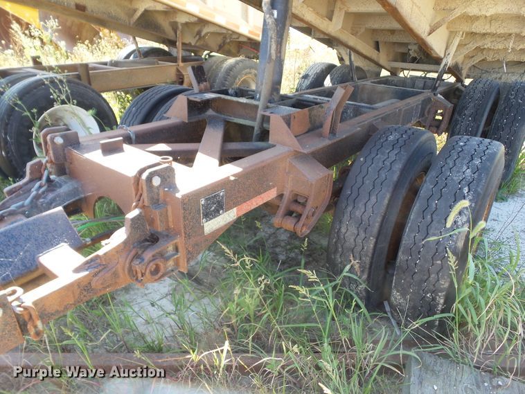 image for item DF0878 1998 Hawkeye end dump pup trailer
