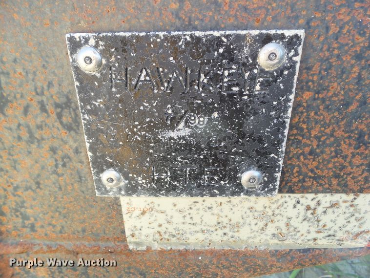 image for item DF0878 1998 Hawkeye end dump pup trailer