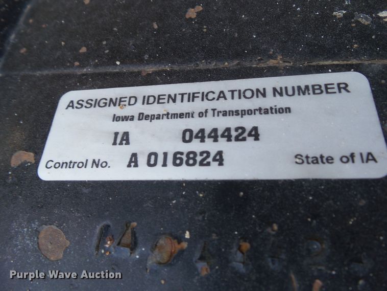 image for item DF0878 1998 Hawkeye end dump pup trailer