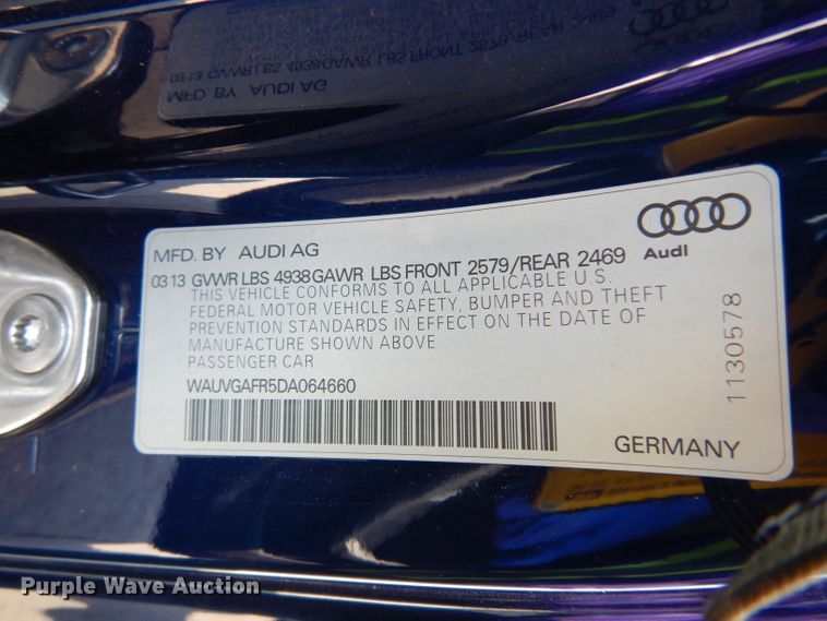 image for item DF4120 2013 Audi S5