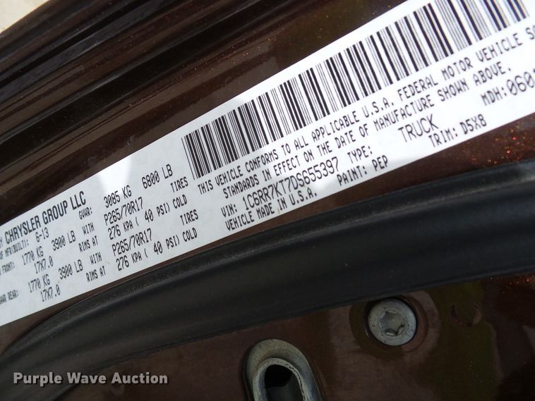 image for item DG2094 2013 Dodge Ram 1500  Crew Cab pickup truck